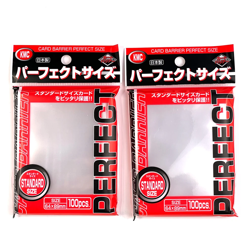 

Transparent KMC Perfect Fit SLEEVES Card Barrier Board Game Cards Protector Trading Card Sleeve Pkm Game Cards Protector 64x89mm