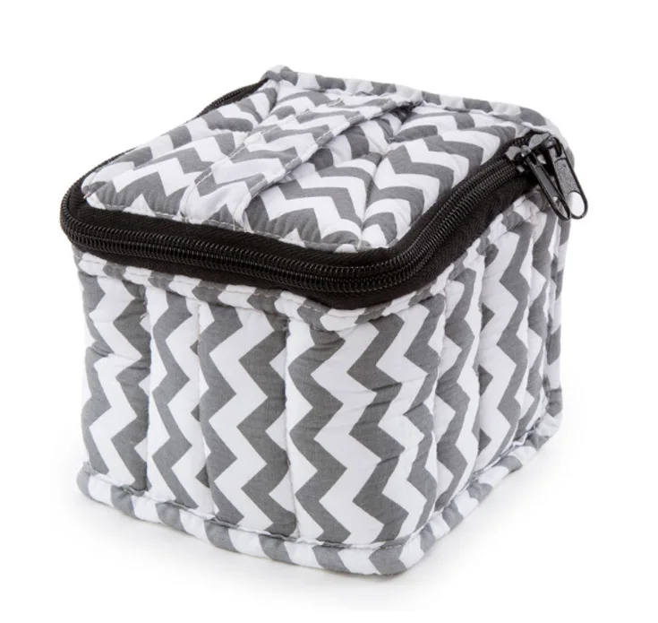 9 Compartments Essential Oil Bag Cotton Cosmetic Organizer for Travel Lipstick Nail Polish Storage Portable Makeup Pouch