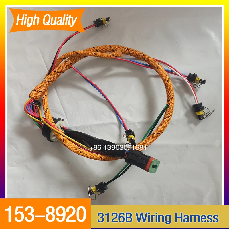 

Good Quality Engine Excavator Parts E325C E322C 3126 Engine Fuel Injector Wiring Harness 153-8920 1538920