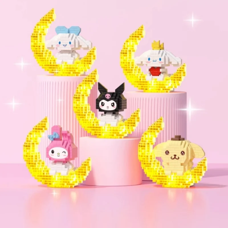 Cartoon Micro particles Assembly Building blocks Children puzzle toys comic periphery Fun Cinnamoroll Holiday gifts children building blocks