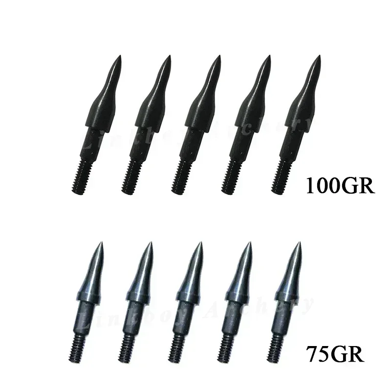 Archery Arrows Arrowhead 24PCS 8-32 Arrow Points Tips 75 80 90 100 125 150 300 350 Grain Broadheads Carbon Shaft Hunting archery arrows archery arrowhead