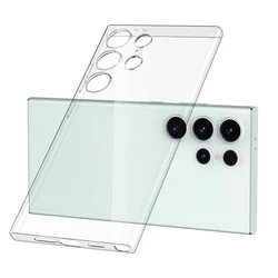 Clear Ultra Thin Transparent Soft TPU Phone Case Cover - FOR S24 ULTRA