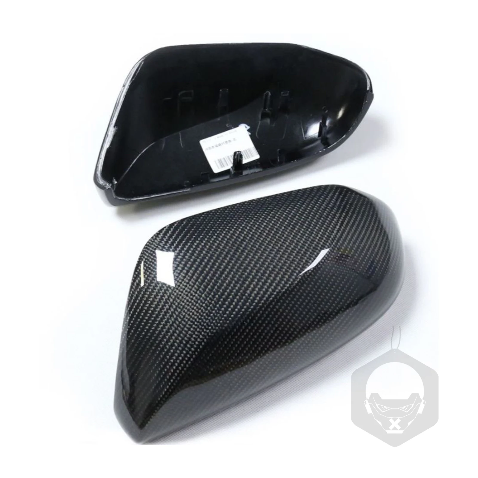 For Toyota Camry 8th Gen 2018+ Carbon Fiber Look Rear Mirror Caps Rearview Mirrors Cover Car Exterior Protection Accessories
