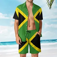 Jamaica Men's Beach Suit Funny 2 Pieces Pantdress  top Quality  Home Eur Size 1