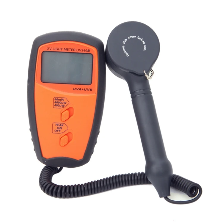 Portable UV Radiometers UV Light Meter LCD Display UVA UVB Measure Tools UV340B UV Detector Spectrum 280nm-380nm 2