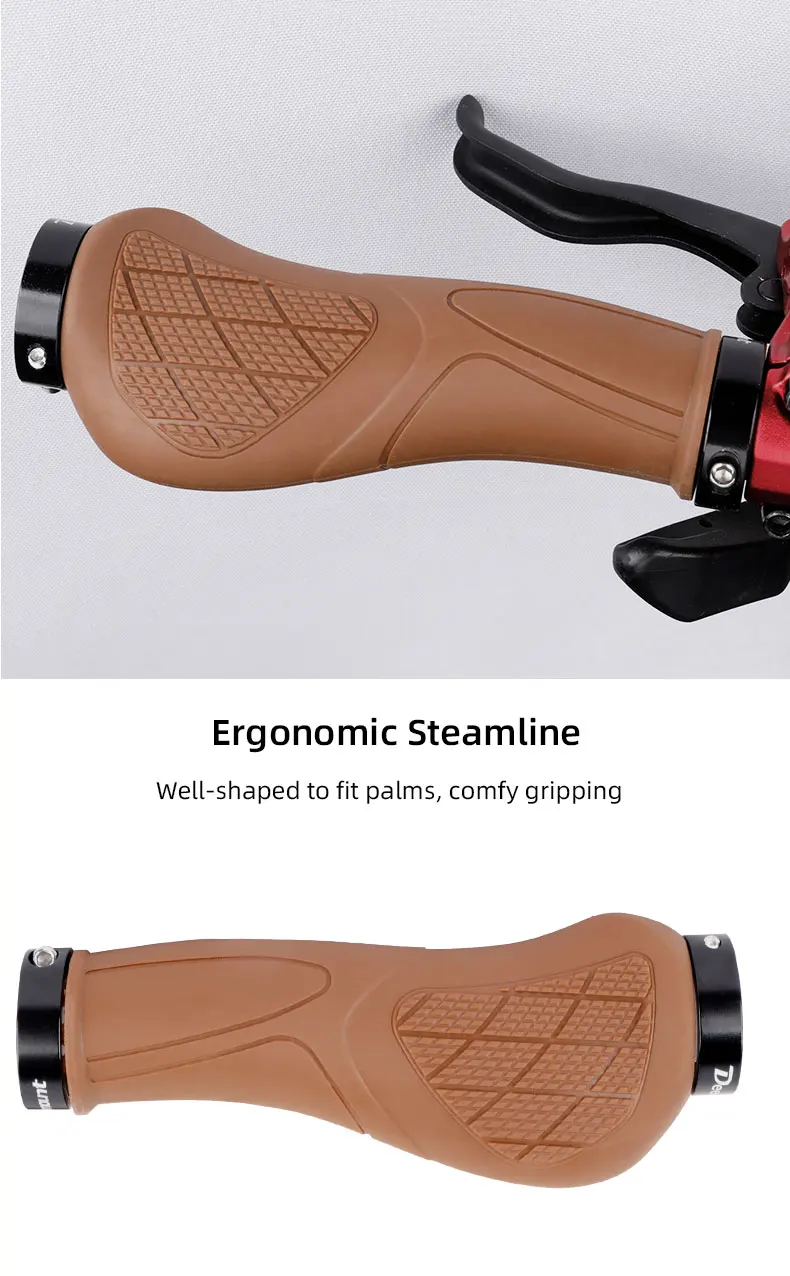 Description Picture 6 of itemDeemount Bicycle Eco Rubber Grips Anti-skid Bar End Comfy Hand Feel MTB Cycling Hand Rest Double Side Locking