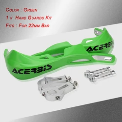 Universal Motorcycle Hand Guards Handlebar Protection (22mm Green)