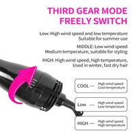 Brosse à air chaud 3 en 1, sèche-cheveux, styler, volumateur, lisseur, peigne à boucler 4