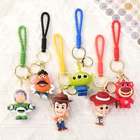 Toy Story Cute Three Eyes Alien Keyring Pendant Kawaii KeychainBag Accessories Decorative Gift Key Chain Girls 1