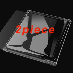 Transparent Soft Back Shell Cover with Pen Holder for Kobo Elipsa 2E (2 piece)