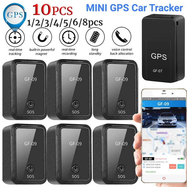 1/2/4PCS Mini Rastreador de GPS localizador de autos en tiempo real  Dispositivo