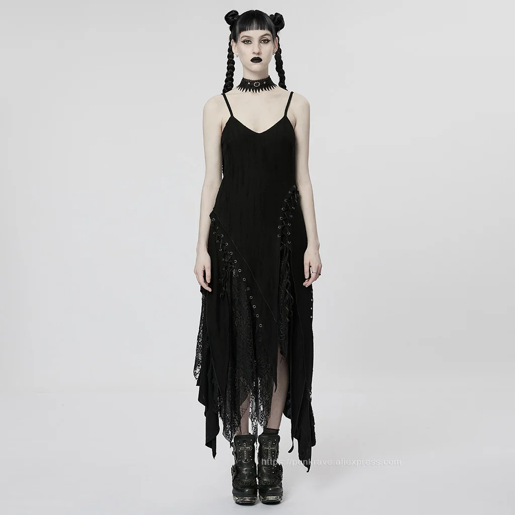 PUNK RAVE Gothic Slip Dress