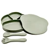 Silicone Children's Meal Plate Supplemental Meal Plate Children's Suction Cup Silicone Meal Plate Drop-proof Suction Cup Bowl 4