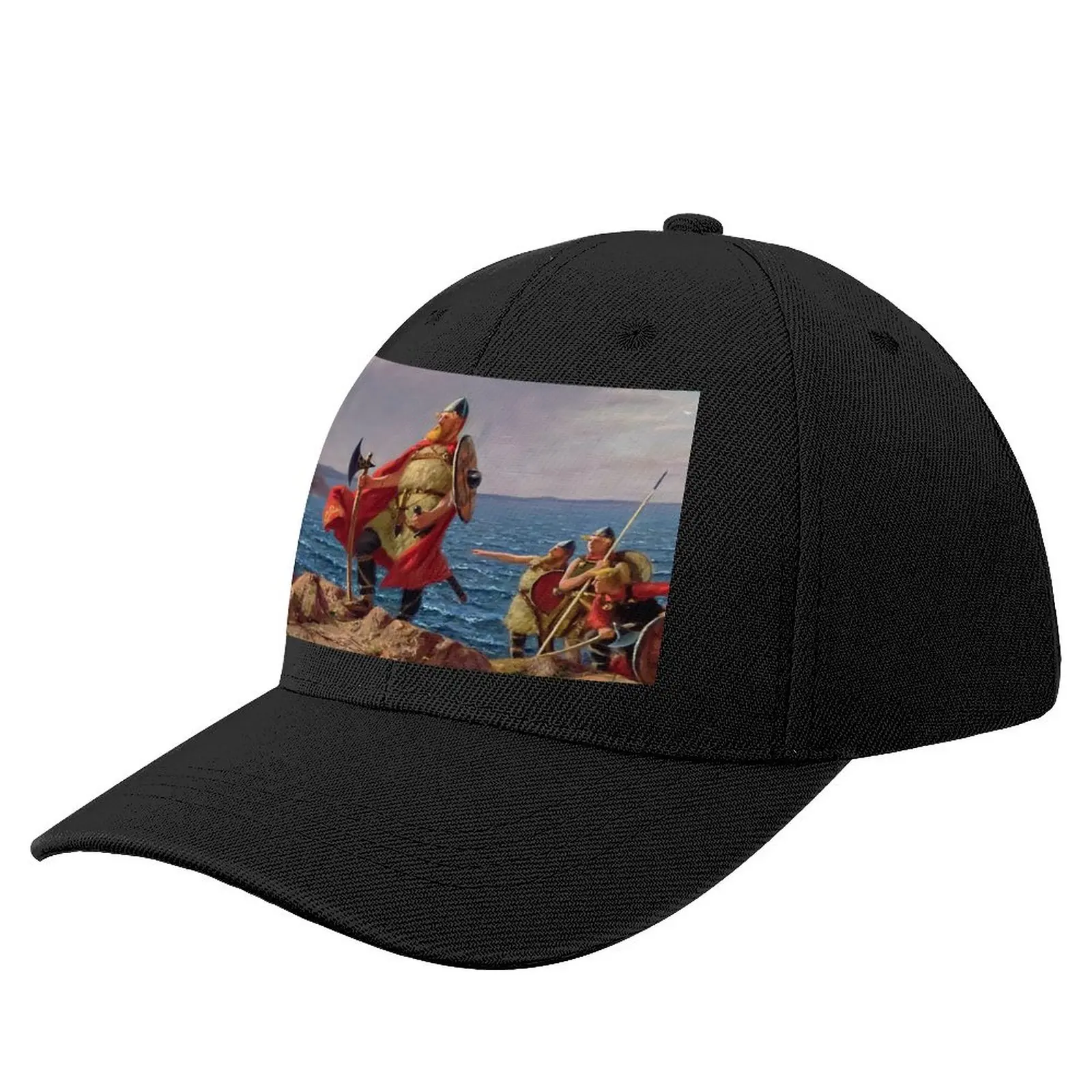 

Vikings, Leif Eriksson Discovers America, by Hans Dahl Baseball Cap |-F-| Thermal Visor Anime Hat Hat For Men Women'S