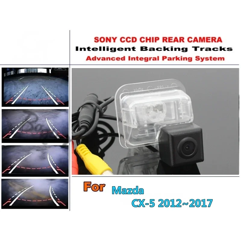 

Для Mazda CX-5 CX 5 CX5 2012 2013 2014 2015 2016 CCD камера ночного видения для парковки автомобиля с модулем следов и задней камерой