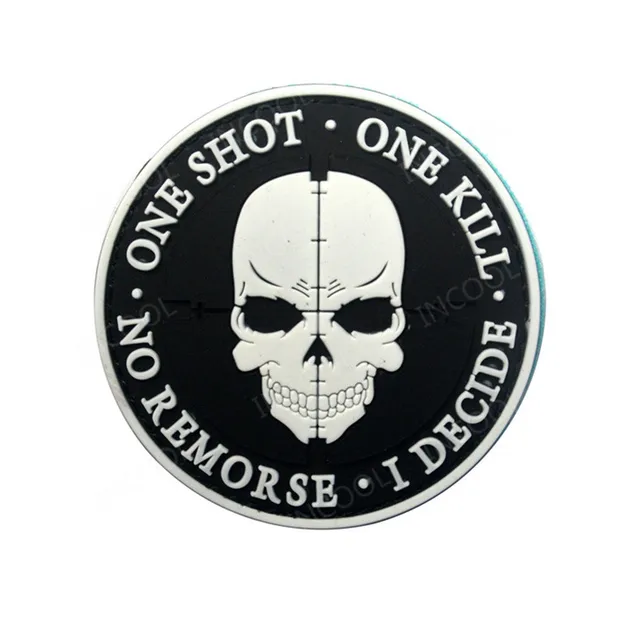 Sniper One Shot One Kill 3D PVC Patch