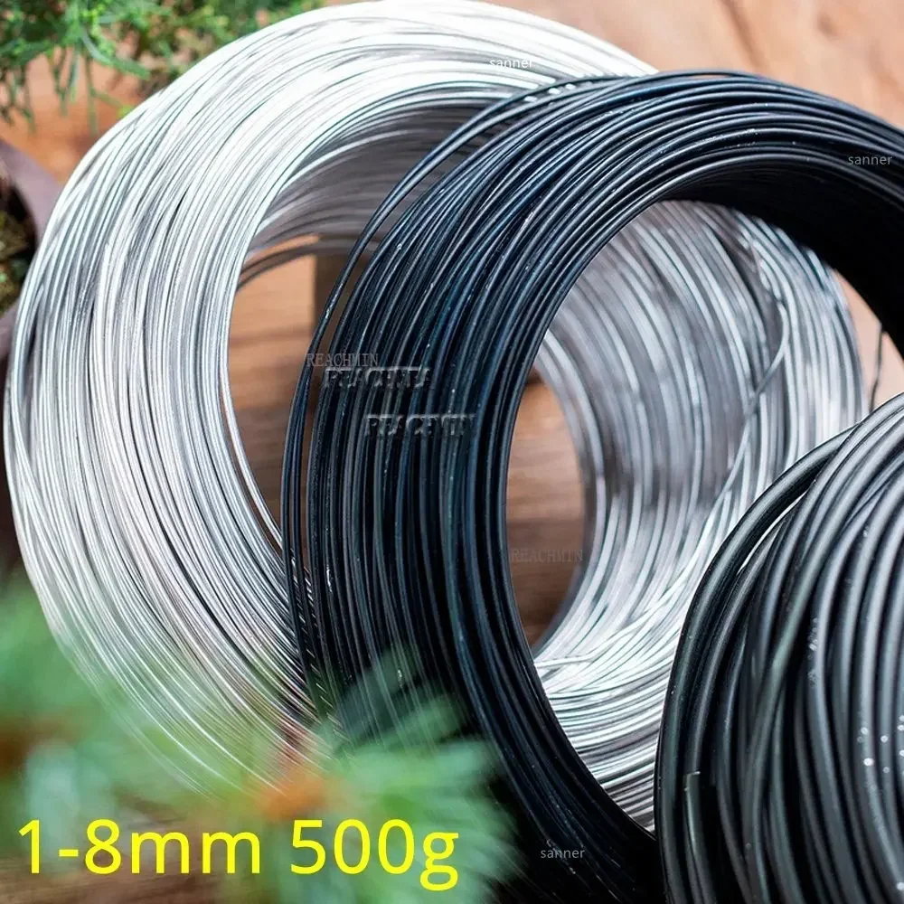 Bonsai Wires 1mm-8mm Metal Aluminum 500G/Roll for Bonsai Modeling Orchard And Garden Plant Shape DIY for bonsai wires