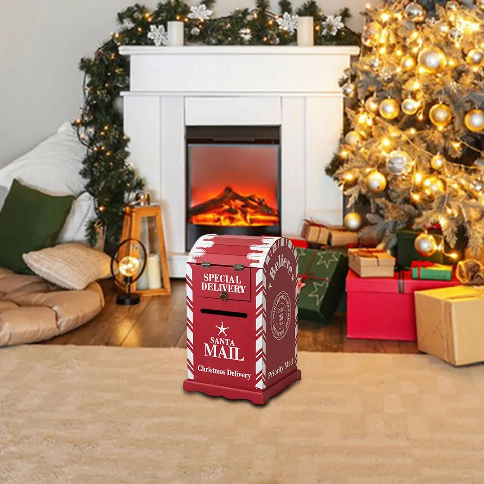 Christmas Letter Box Christmas Decoration for Indoor Outdoor Front