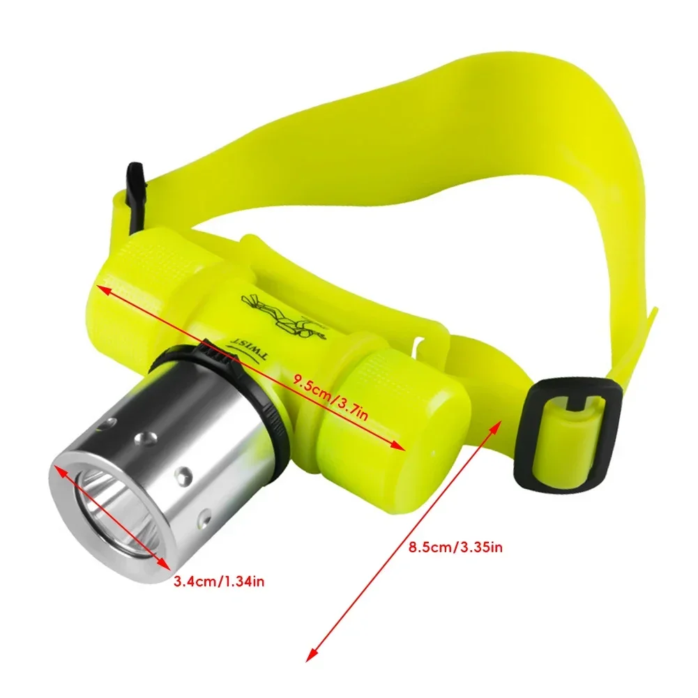 Diving LED Headlamp T6 LED Underwater Diving Headlight Outdoor Camping Fishing Dive Flashlight Head Light Torch Waterproof