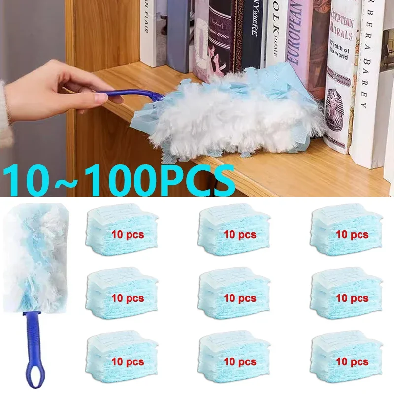 10~100PCS Replacement Heads Duster disposable duster refills cleaning duster microfiber duster brush microfiber dust brush for Cleaning Home Office Blinds