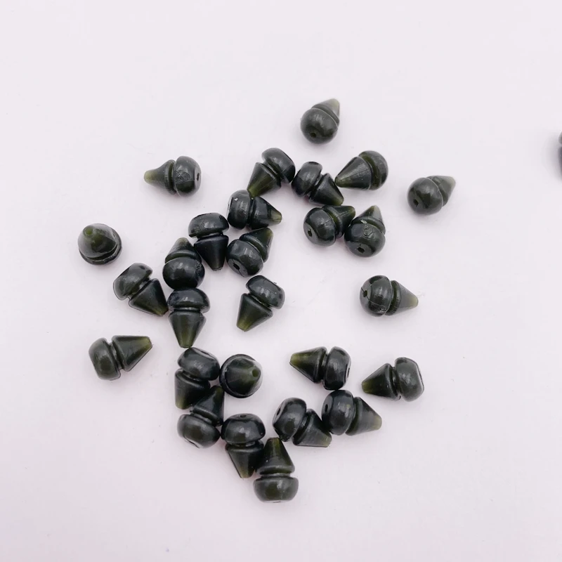 30PCS Carp Fishing Beads Heli Chod Beads for Helicopter Rigs Carp Fishing Terminal Tackle
