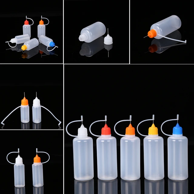 10 Pcs Liquid Dispensing Bottles Squeeze Container Glue Applicator DIY  Quilling Craft Precision Plastic Crafts Needle Tip - AliExpress