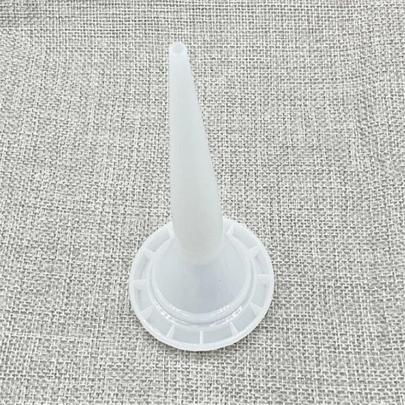 Caulking Nozzle 2pcs Structural Glue Nozzle Plastic Universal Caulking Nozzle Glass Glue Tip Mouth Home Improvement Construction Tools caulking gun nozzles
