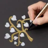 10pcs Waterproof Metallic Marker Pens, Ideal For Black card, Rock Wood, Metal, Plastic, Glass, Canvas, Ceramic, Notebook, DIY 3