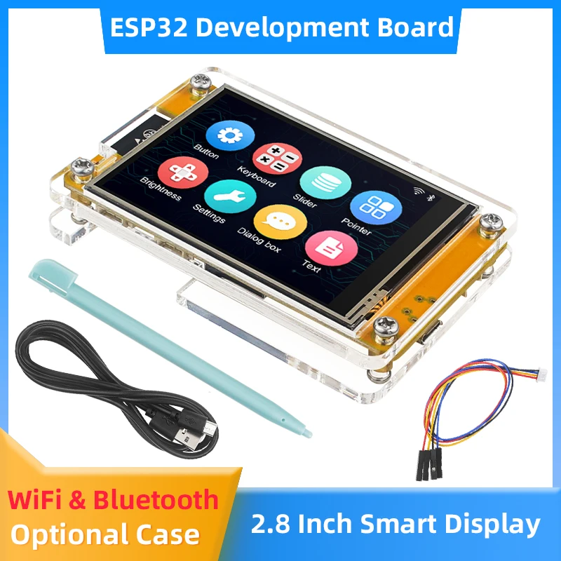 Smart Display para Arduino Esp32 Mcu Wifi Bluetooth Touch Tela 240×320 Módulo Tft Lcd Tutoriais Gratuitos Lvgl 28