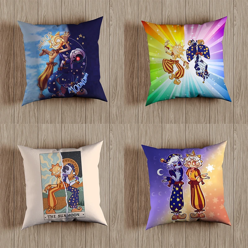 Fnaf Sundrop Moondrop Federa Security Violation Sunrise Boss Home Sofa Office Cuscino Cuscino Fodera Per Cuscino All'Ingrosso