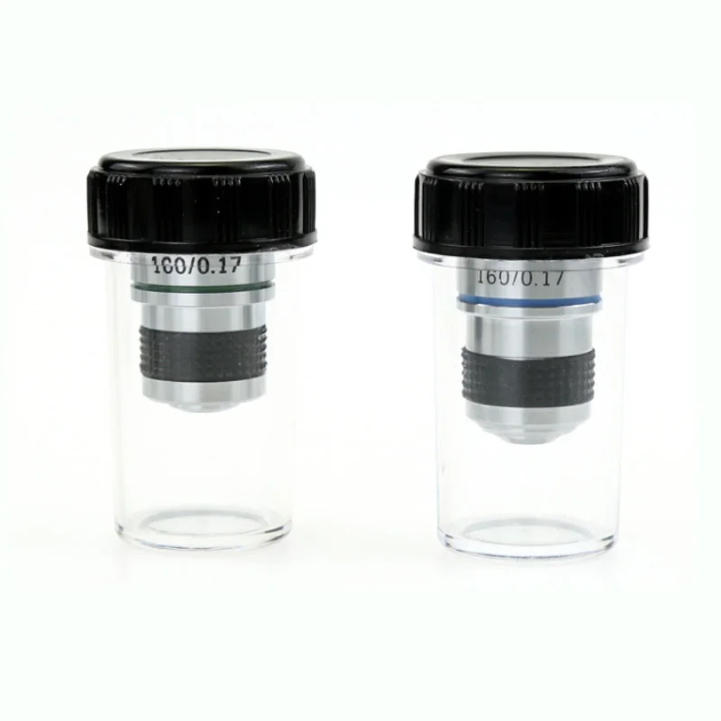 Biological Microscope Objective 4x 10x 20x 40x 60x 100x Achromatic Objective Lens Microscope accessories 185 lens