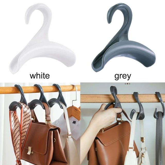 Purse Hanger Arched Hook PP Bag Hanger Handbag Tote Bag Rack Holder Closet  Organizer Storage for Purses hat Scarf Belt Holder - AliExpress