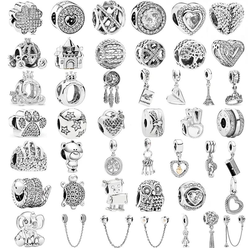 

New Fashion Charm Original Owl Bear Life Tree Beads are suitable for the original Pandora Lady Bracelet Jewelry Accessories Gift