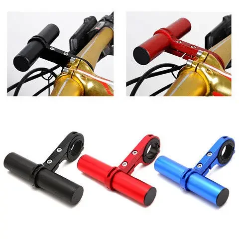 20CM/10CM Bike Handlebar Extender Aluminum Alloy Bicycle Front Light Bracket Lamp Flashlight Accessories Mountain Bicycle Parts