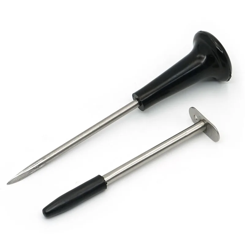 1Set Vieh Edelstahl Rinder Schafe Rumen Deflation Nadel Kuh Magen Trocar Nadeln Veterinär Trocars Deflation Werkzeuge – Detail 3
