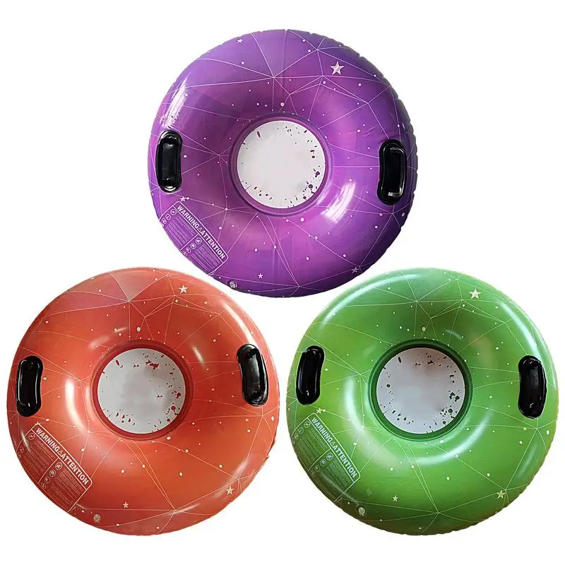 Snow Sled Heavy Duty Inflatable Snow Tube For Sledding Portable Sledding Tube Funny Sled Winter Outdoor Fun Toys For Family