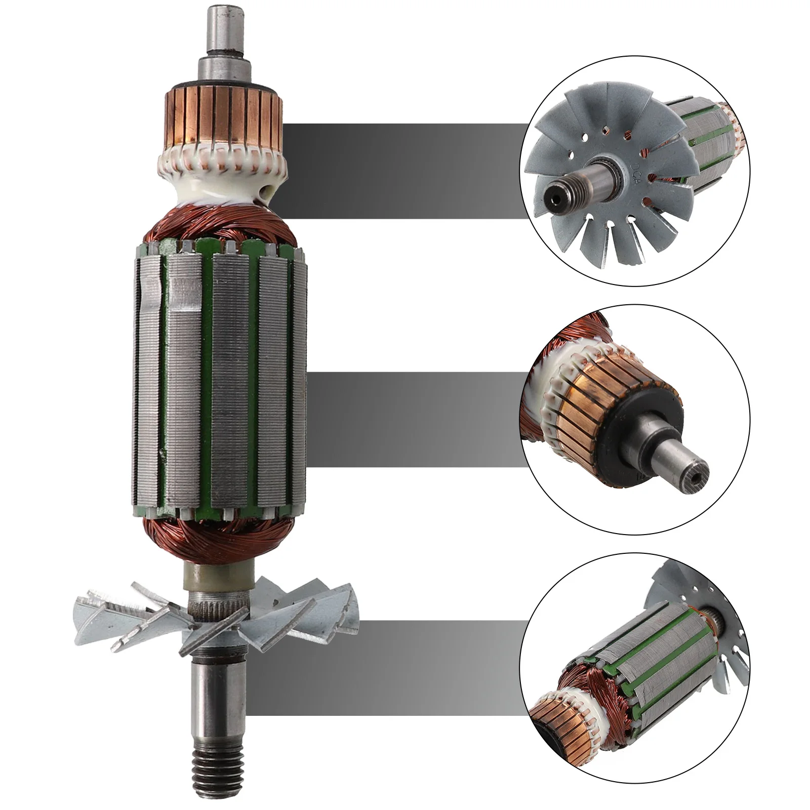 Armature Rotor For 1900B N1900B Planer Rotor Parts Metal Replacement Contains Armature Rotor Power Tool Accessories 4