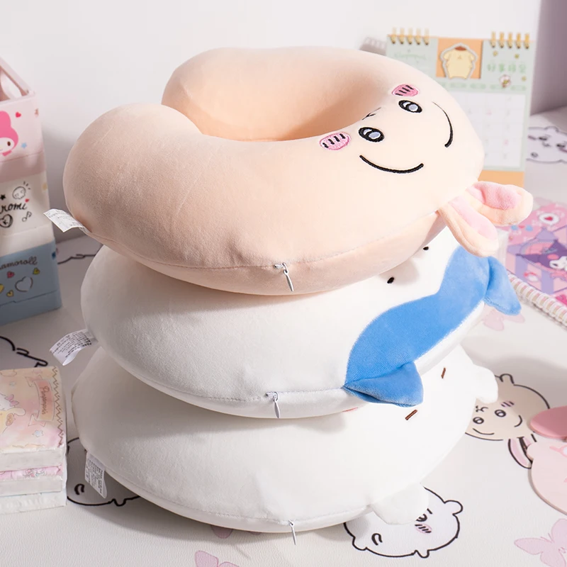 Comfortable Memory Foam U-shaped Neck Pillow Kawaii Travel Pillow Chiikawa USAGI Hachiware Nap Pillow Gifts Japanese Style 4