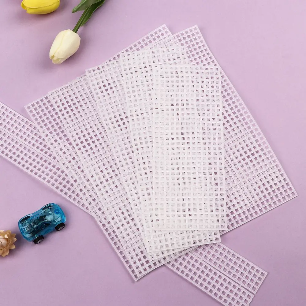 Description Picture 4 of itemPlastic Mesh Cloth For Bag Making DIY Handcraft Bags Weaving Material Latch Hook Bags Made Plastic Grid Hook Crafts Accessories