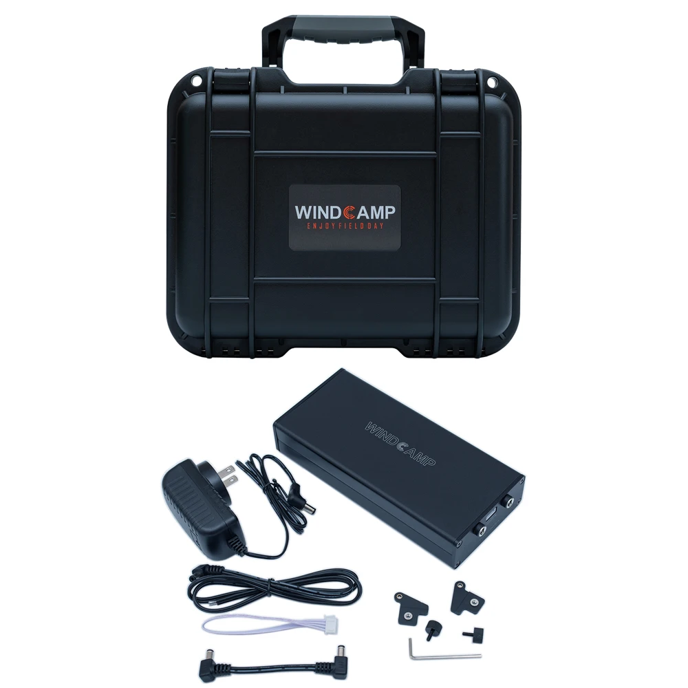 

WINDCAMP защитный портативный ящик + чехол для аккумулятора для Elecraft KX3, портативный коротковолновый радиопередатчик, Любительский черный