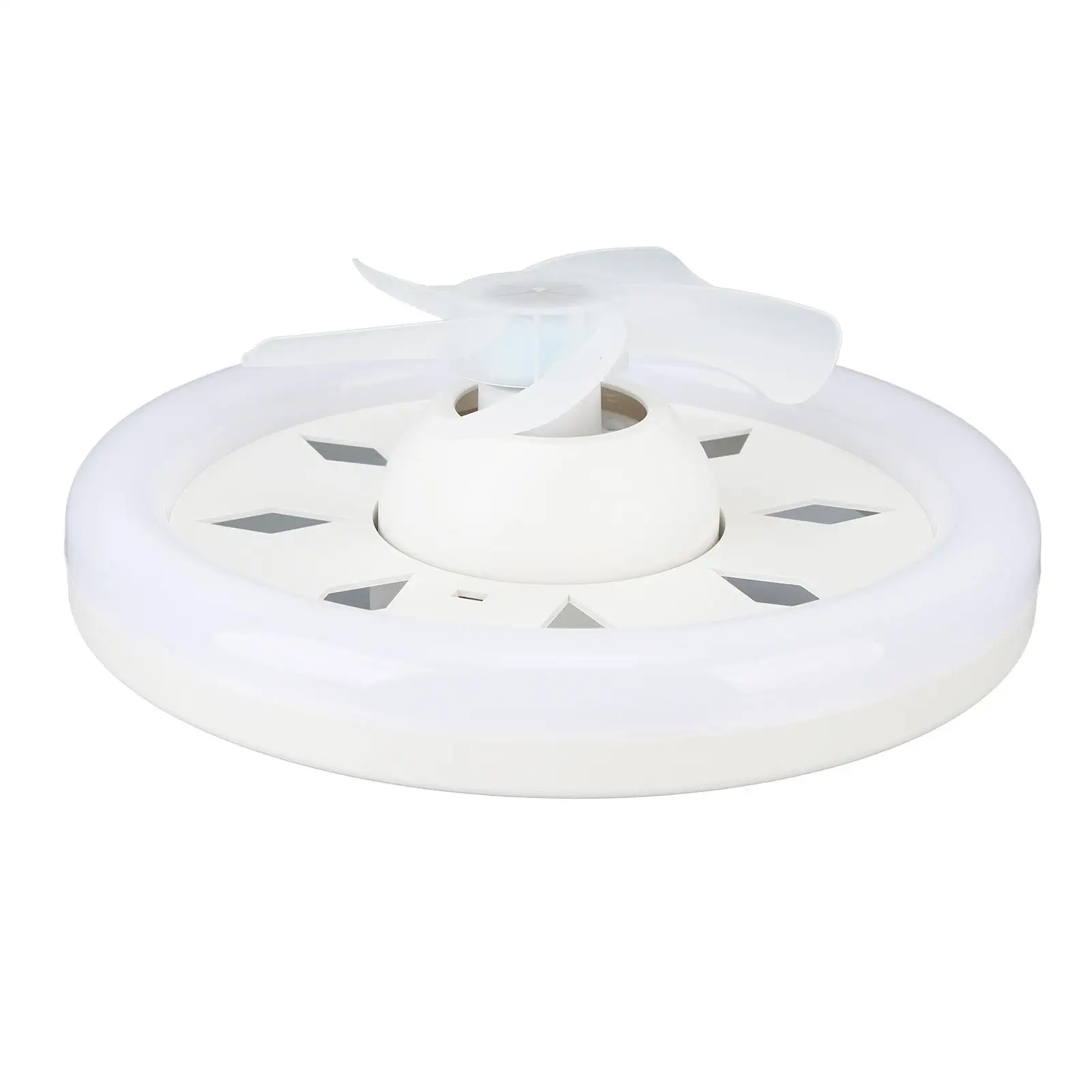 60W Dimmable 11.8-Inch Ceiling Fan Light with Remote Control, 3 Speeds, 5 Blades, 360&deg; Rotation