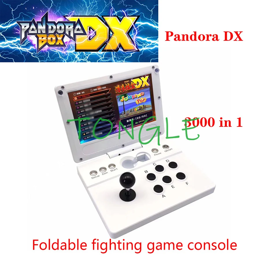 

2020 Pandora Box DX 3000 in 1 single mini arcade Foldable fighting machine Can save game progress High score record 3d tekken