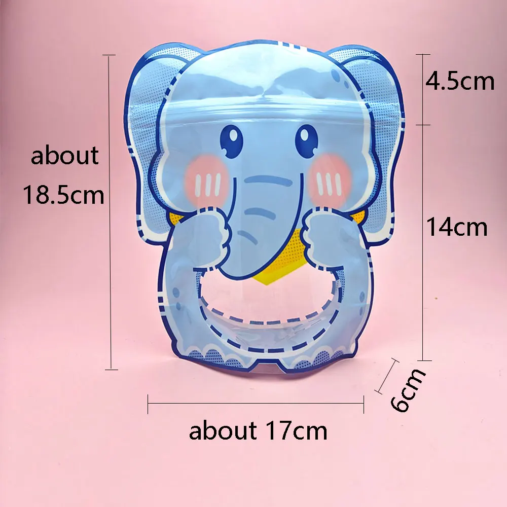10/20/30 stücke Cartoon Süßigkeiten Tasche Lebensmittel Verpackung Taschen Ziplock Nette Kinder Kinder Geschenk Kunststoff Versiegelt Cookies Snack Lagerung Beutel – Detail 1