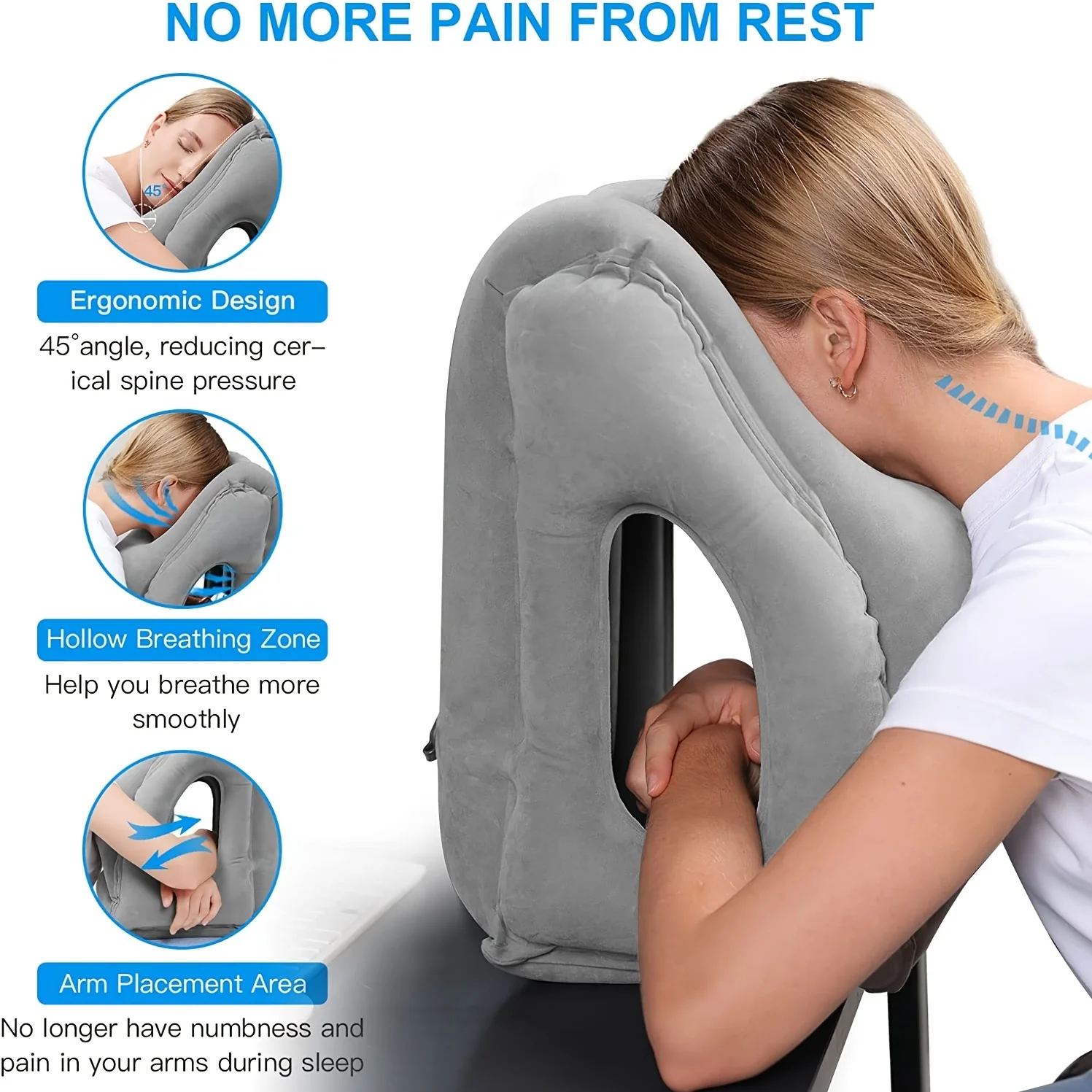 EULANT Inflatable Neck Pillow For Gift To Relieve Curacao
