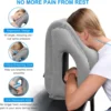 Inflatable Travel Pillow Portable Cushion Neck Pillow Travel Pillow Cushion Padding for Airplane Car Office Neck Nap Pillows 1