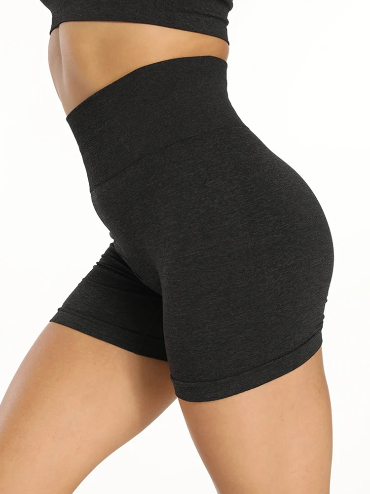 High Waist Scrunch Booty Yoga Shorts Women Nylon Gym Fitness Tummy Control Ruched Butt Push Up Workout Sports