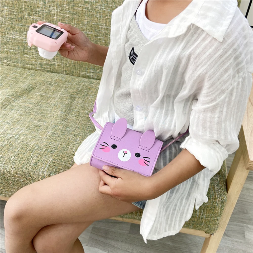 Shoulder Bags Coin Purse Coin Wallet Kids Cute Rabbit Baby Girls Crossbody Bags Cartoon Mini Handbags Children Accessories
