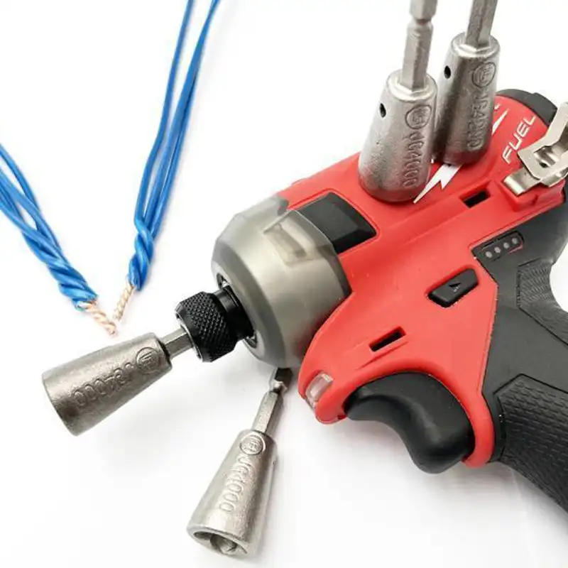 

1pcs Automatic Wire Twisting Tool Wire Stripper Artifact Cable Peeling Twister Quick Connector for Power Drill Driver