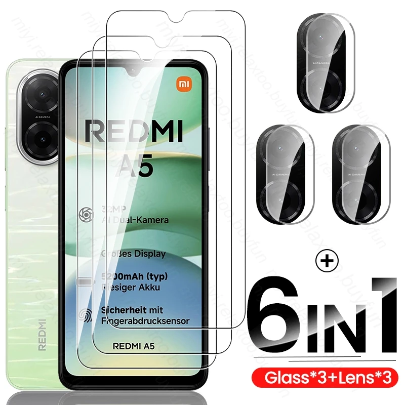 6-in-1 Tempered Glass Screen and Camera Lens Protector Set