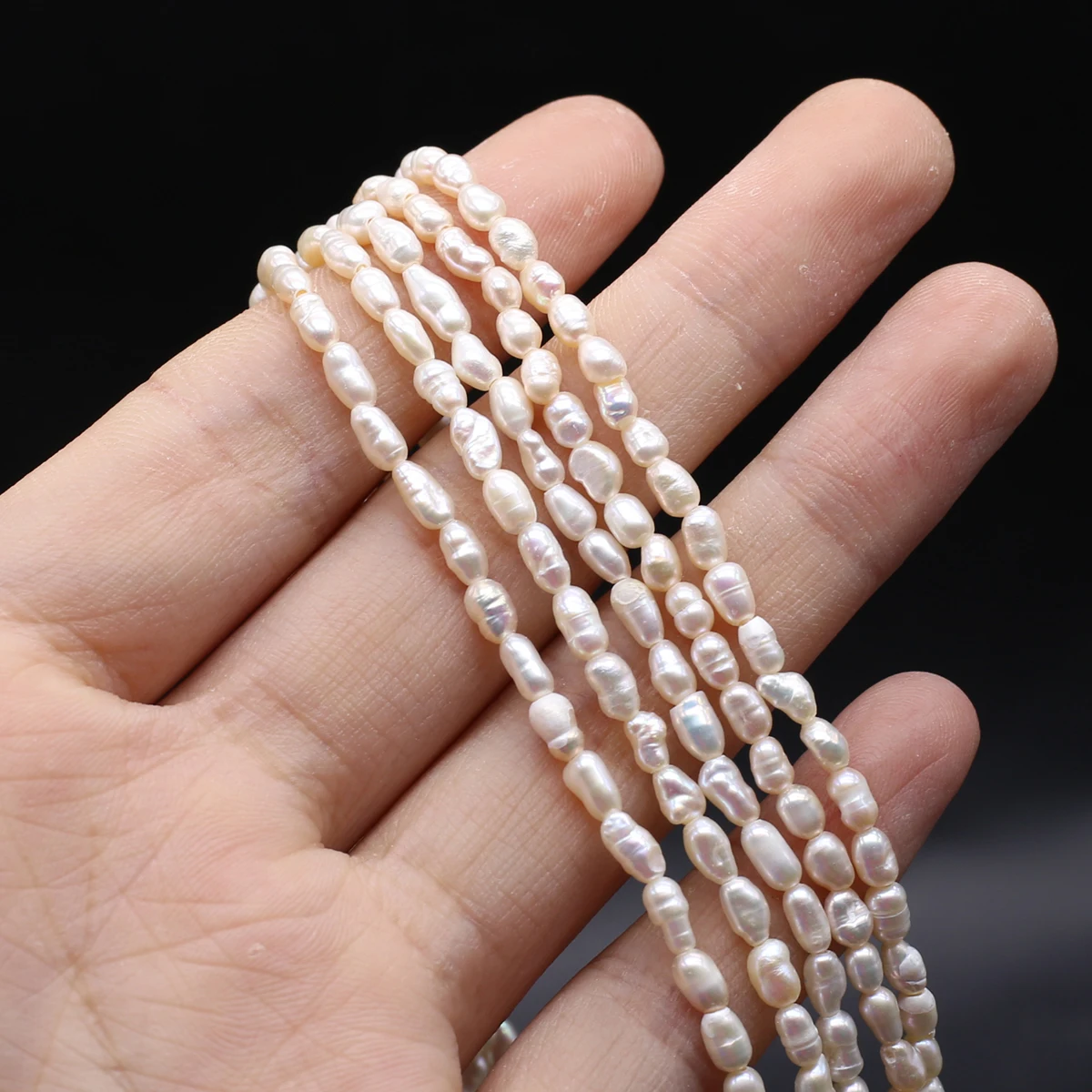 

Wholesale Natural Freshwater Culture Pearl Beads Loose Spacer Rice Pearl Bead for Jewelry Making Diy Necklace Bracelet Accessory
